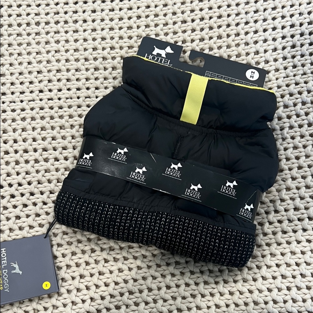 Black and Yellow Dog Jacket Medium